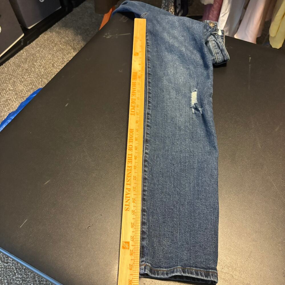 STS Blue Cameron Ultra High Waist Button Fly Straight Leg Jeans Distressed Sz 27 - Picture 9 of 10